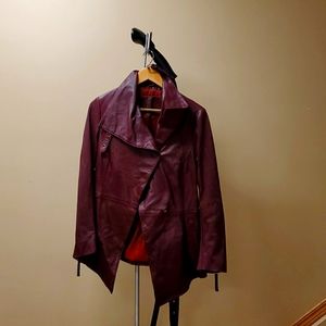 Bano eeMee leather cropped trench Size 8
